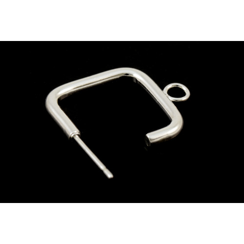 SQUARE EARRING WITH LOOP